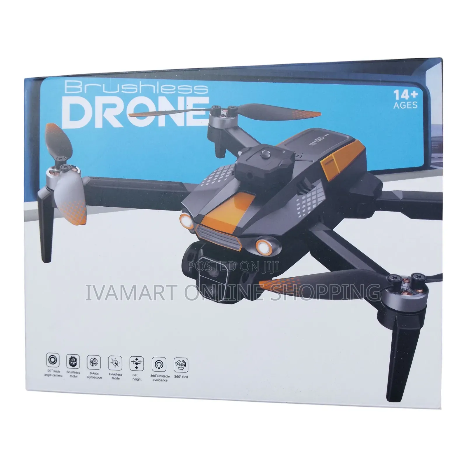 Brushless Camera Drone With LCD Screen Remote, 360° Obstacle Avoidance