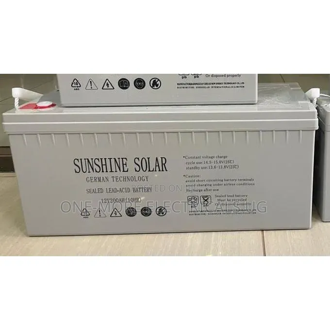Sunshine Gel Batteries 200ah/12volts