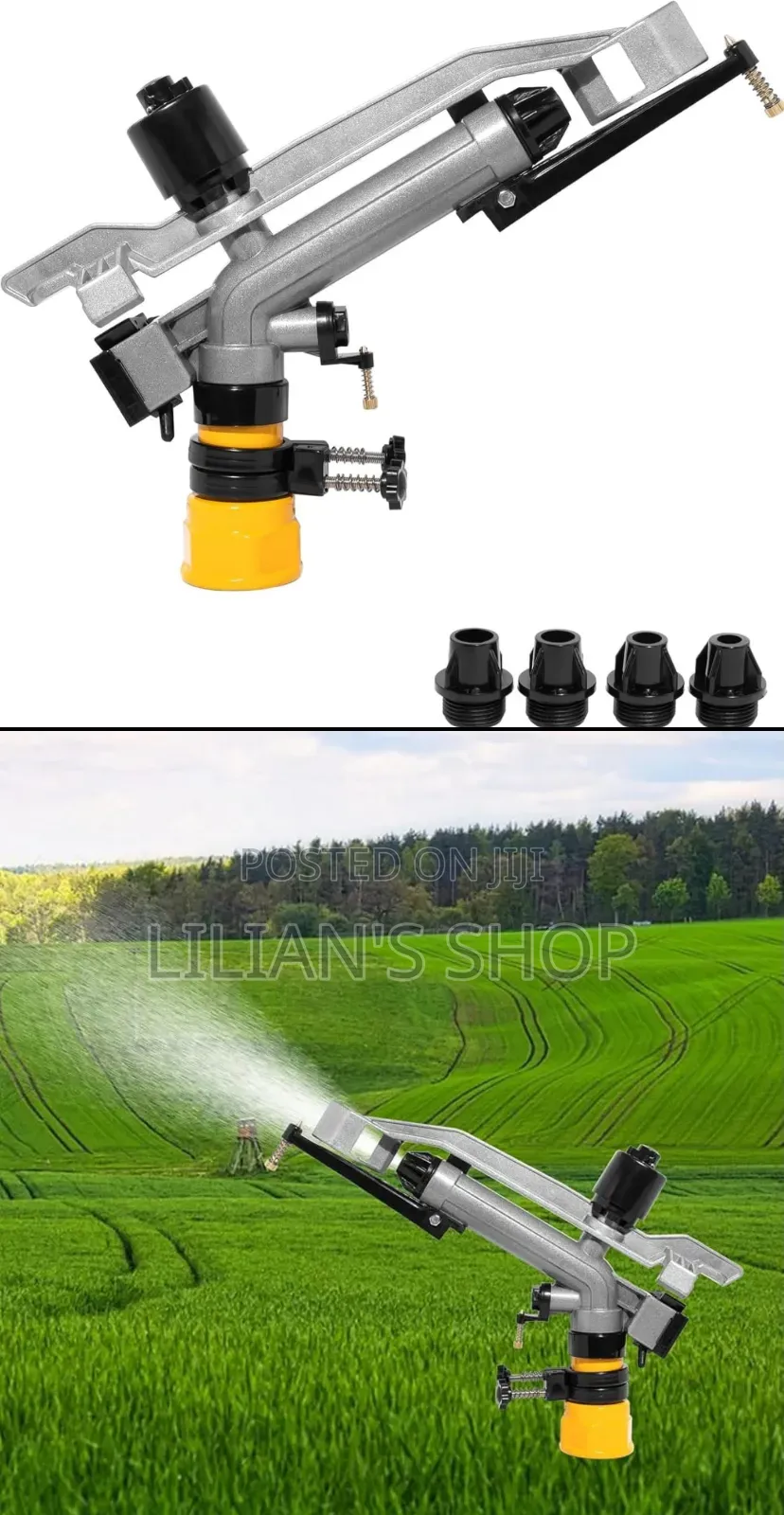 Long-Range Agricultural Impact Rain Gun Sprinkler