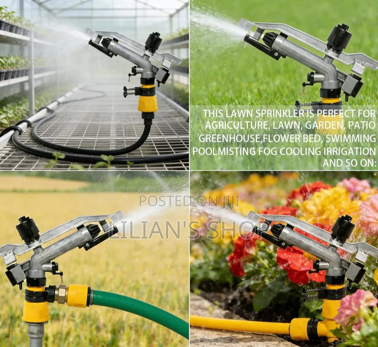 Long-Range Agricultural Impact Rain Gun Sprinkler