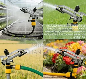 Long-Range Agricultural Impact Rain Gun Sprinkler