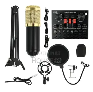 V8K Live Sound Card and BM-800 Condenser Microphone Bundle