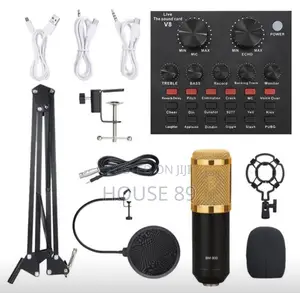V8K Live Sound Card and BM-800 Condenser Microphone Bundle