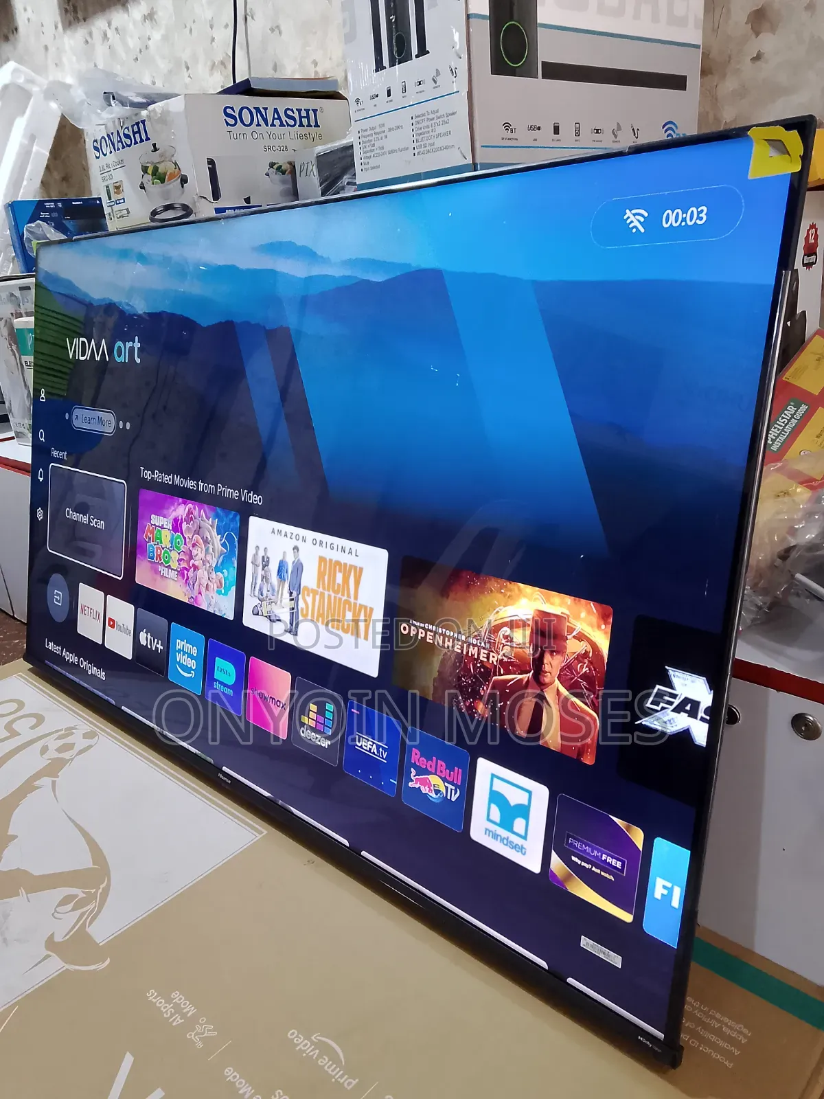 New HISENSE 58" UHD Frameless Smart TV