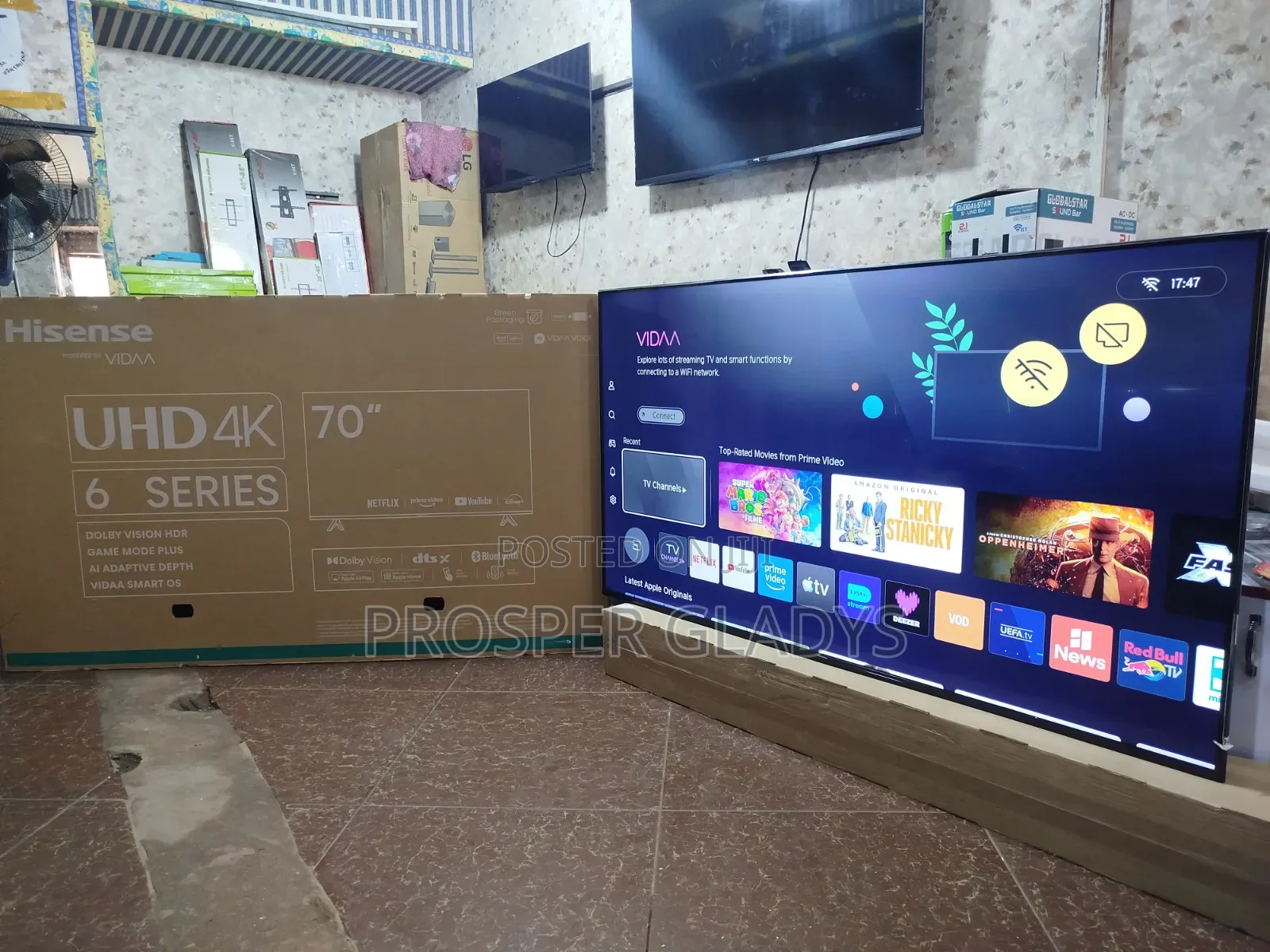 70 Inches Led Hisense Smart UHD Digital Flat Screen Flameless