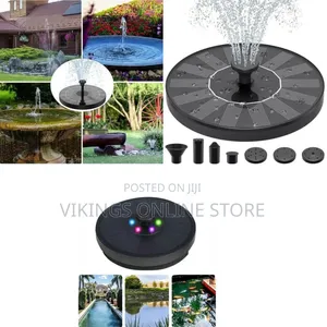 Garden Floating Solar Water Fountain With 5 RGB LED Lights Floating