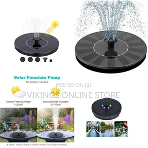 Garden Floating Solar Water Fountain With 5 RGB LED Lights Floating