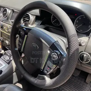 Stitch Steering Covers Plain Black Durable Good Leather Universal