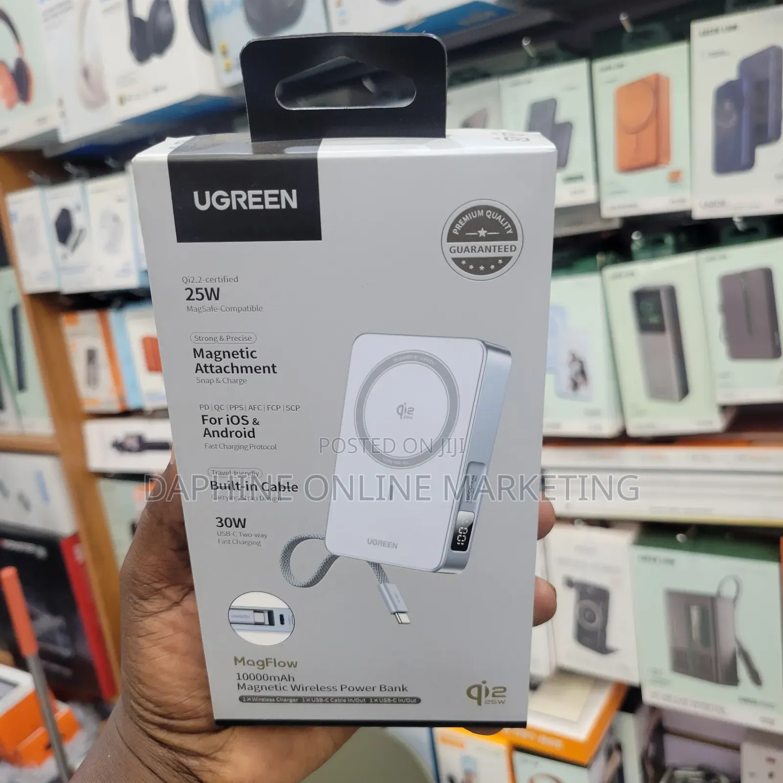 Ugreen Magflow 10000mAh Magnetic Wireless Power Bank