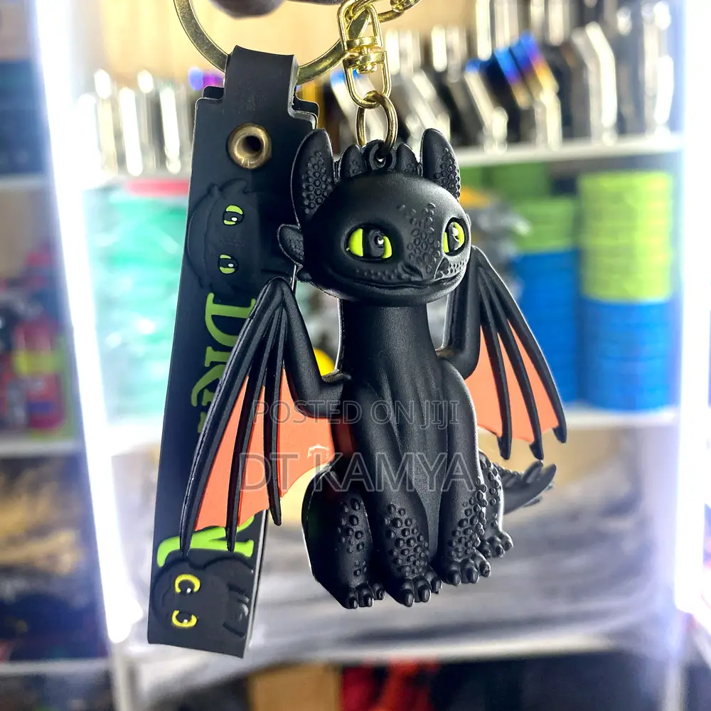 Toothless Dragon KeyChain How to Train Your Dragon Key Holder 3D Toy