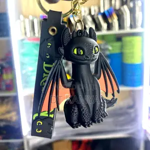 Toothless Dragon KeyChain How to Train Your Dragon Key Holder 3D Toy