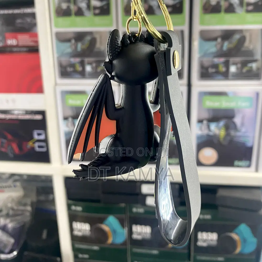 Toothless Dragon KeyChain How to Train Your Dragon Key Holder 3D Toy