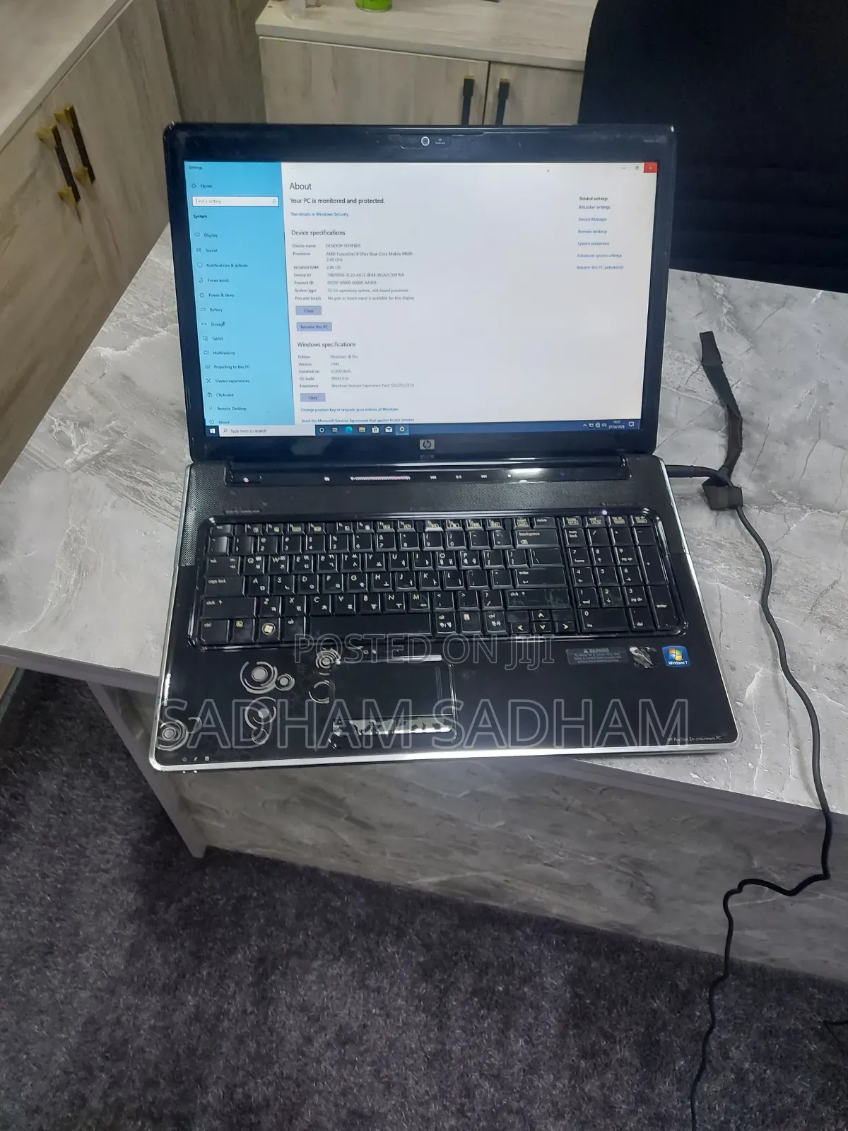 Laptop HP Pavilion Dv7 2GB AMD HDD 250GB