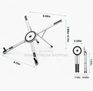 Portable Multi-Functional Mobile Phone / Laptop Holder – Foldable