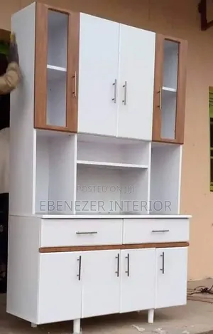 Brown and Wite Sideboard