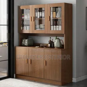 Brown and Wite Sideboard