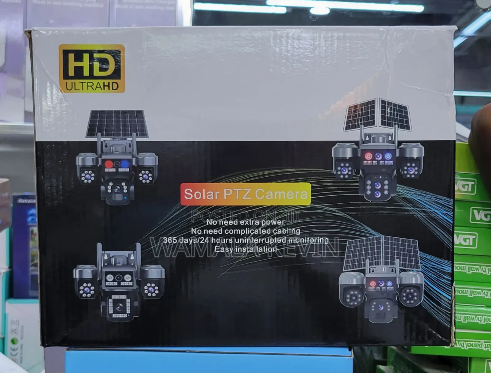 V380 Pro 3/4 Lens Solar Camera