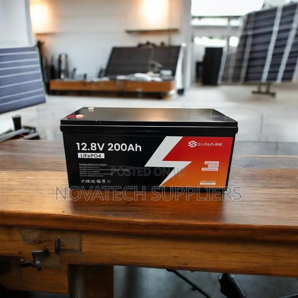 12.8V 200Ah SUNARK Lithium Battery Black Color