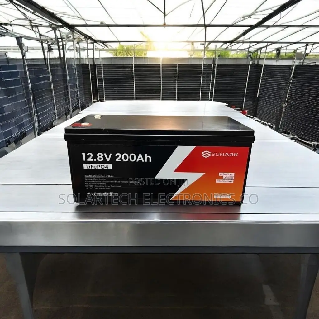 SUNARK 12.8V 200Ah LiFePO4 Lithium Battery | 2.56kWh