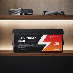 Premium SUNARK 12V 200Ah LiFePO4 Solar Battery | 2.56kWh
