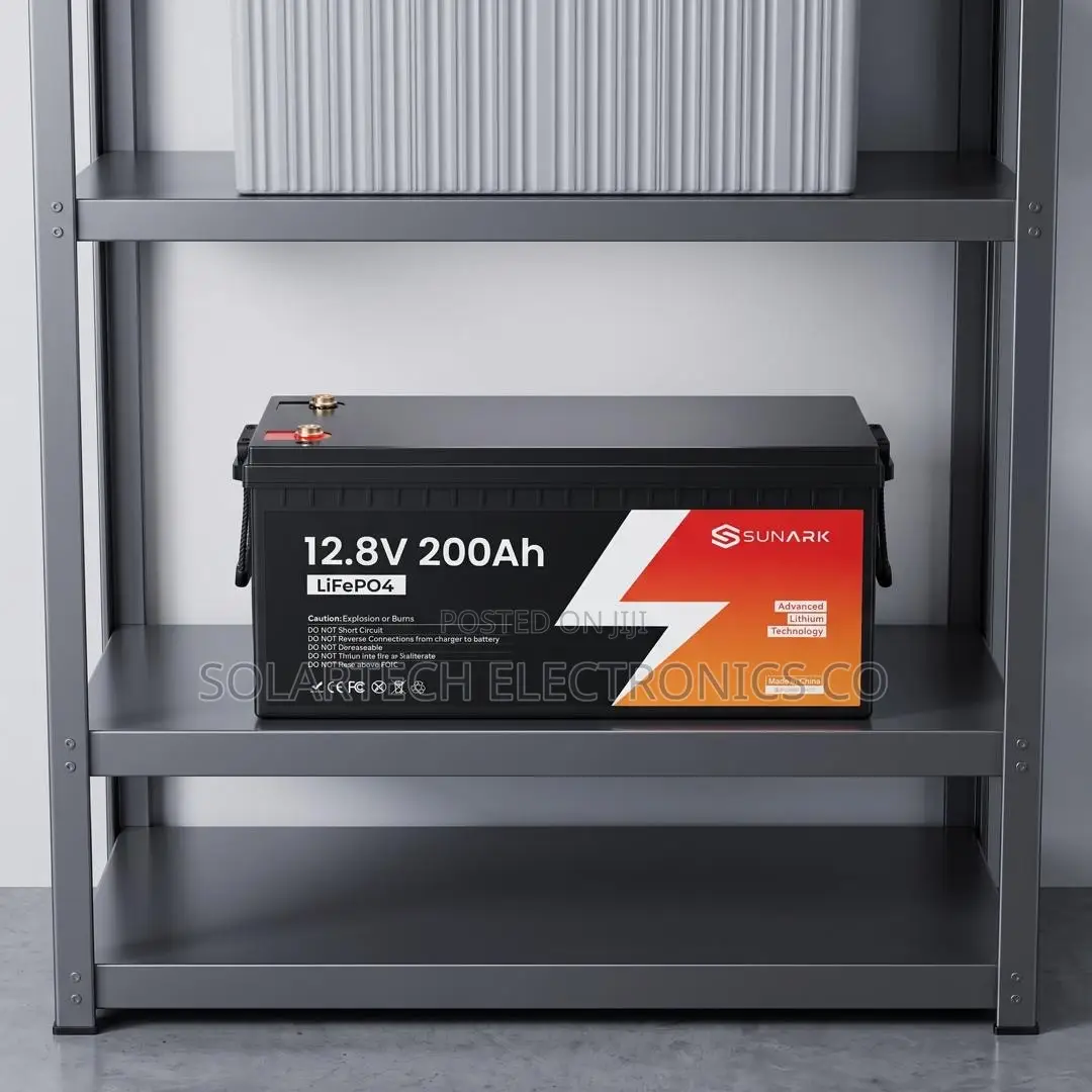 Premium SUNARK 12V 200Ah LiFePO4 Solar Battery | 2.56kWh