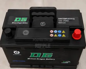 75ah Dg African Dragon Din75 Mf57412 680cca Mf Car Battery 12v