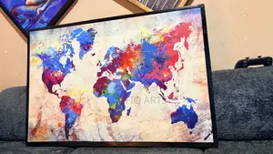 World Map Art Frames Canvas