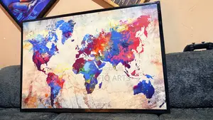 World Map Art Frames Canvas