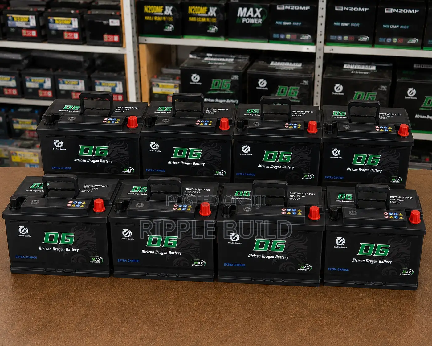 Din75 (Mf57412) Maintenance Free Car Battery 12v 75ah 680cca