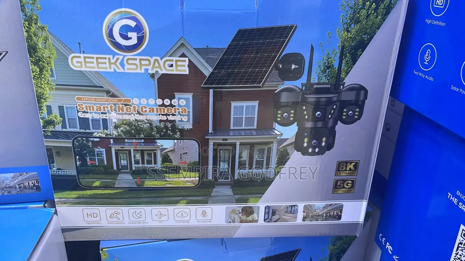 LX 5G Solar Security Camera 3lens