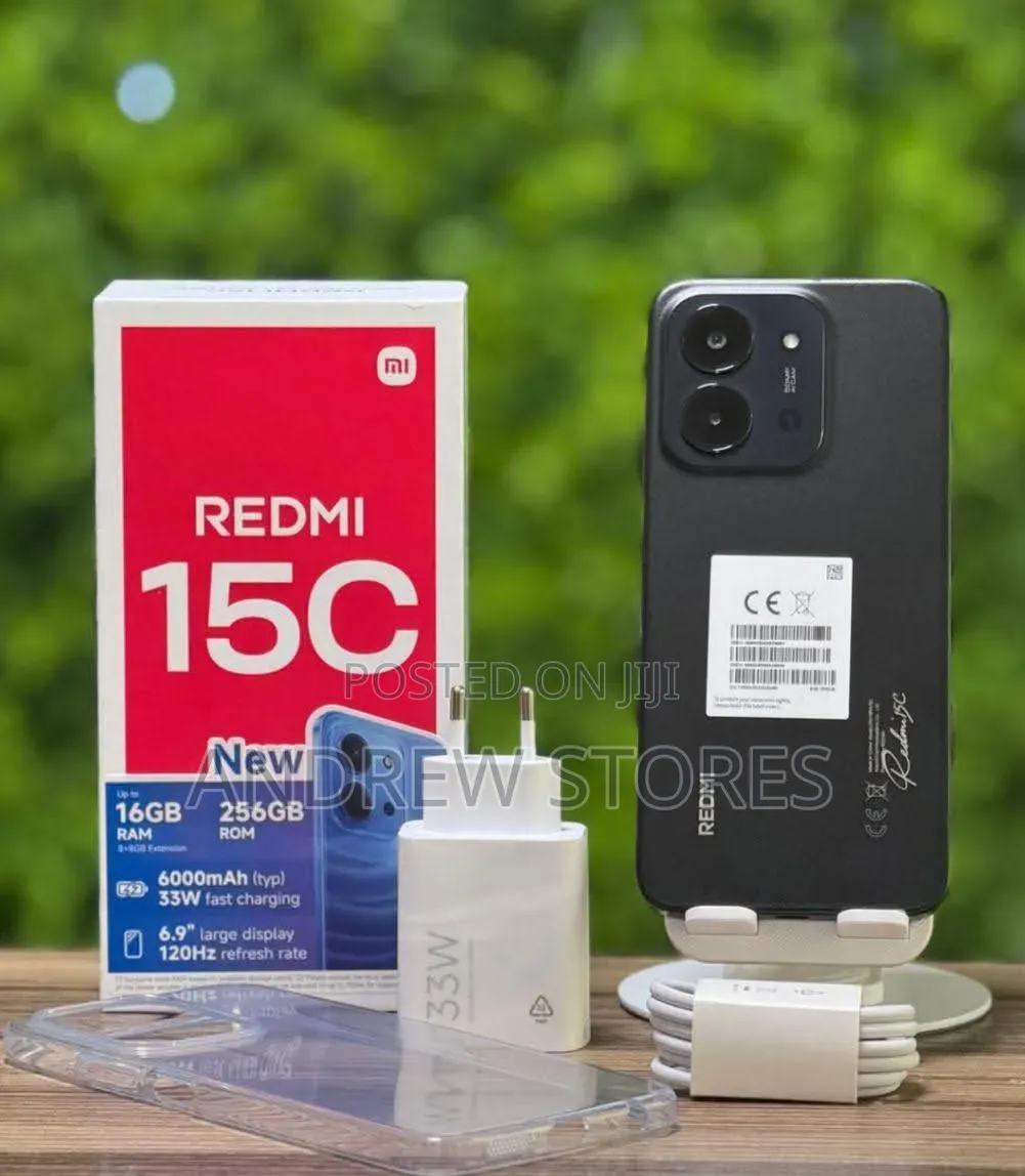 New Xiaomi Redmi 15C 4G 256 GB Black