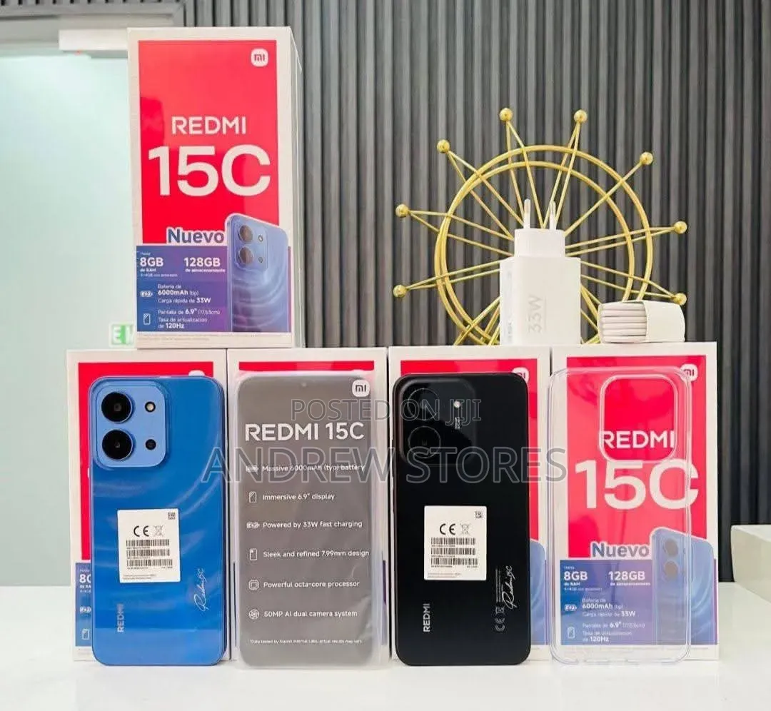 New Xiaomi Redmi 15C 4G 256 GB Black