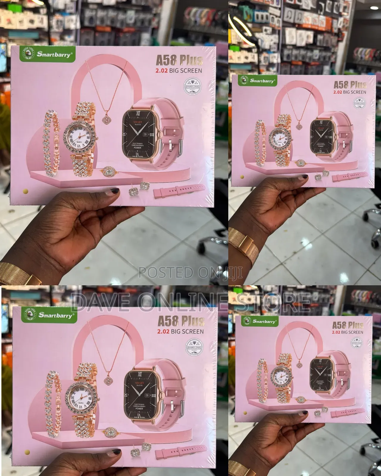 A58 Plus Smart Watch Luxury Gift Set