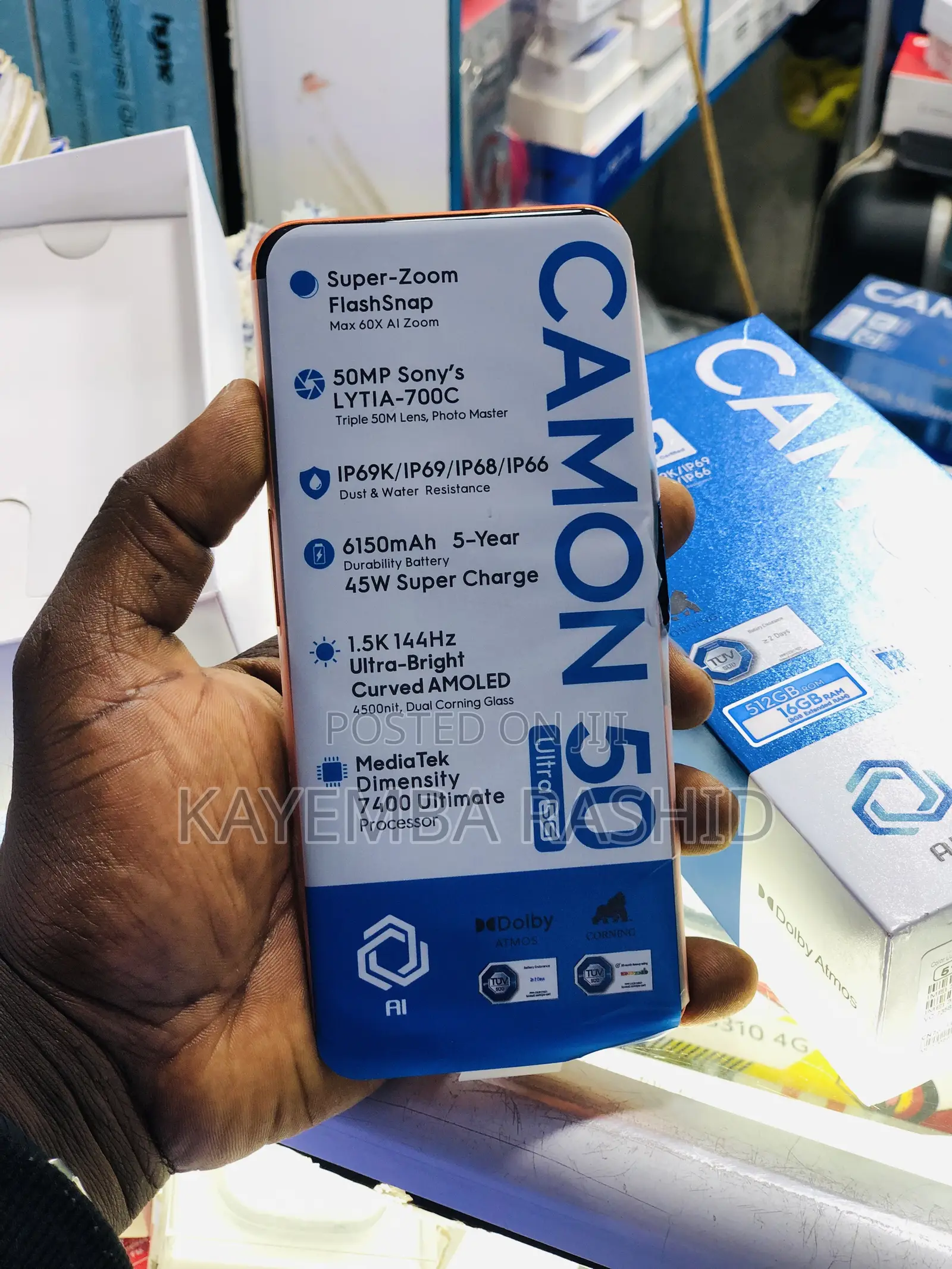 New Tecno Camon 50 Ultra 512 GB Orange