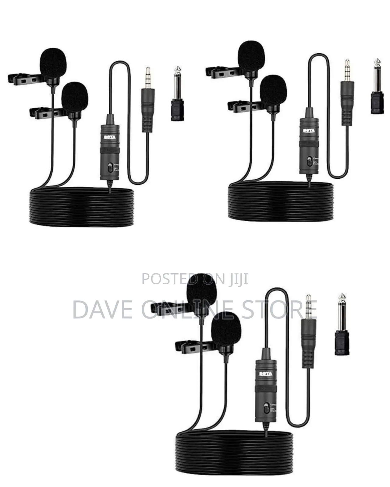 BOYA BY-M1DM Dual Lavalier Microphone.