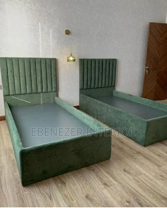 Green Twin Beds