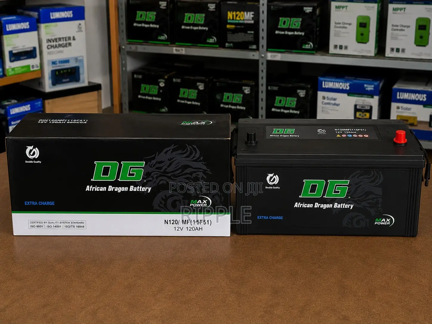 120Ah DG African Dragon N120 Maintenance Free Car Battery 12V