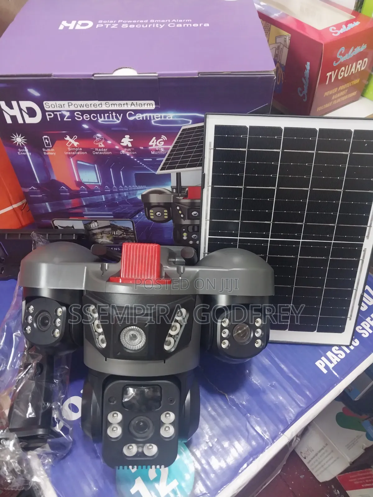 12mpsolar Security Camera Can Trasmit Signals V380pro App