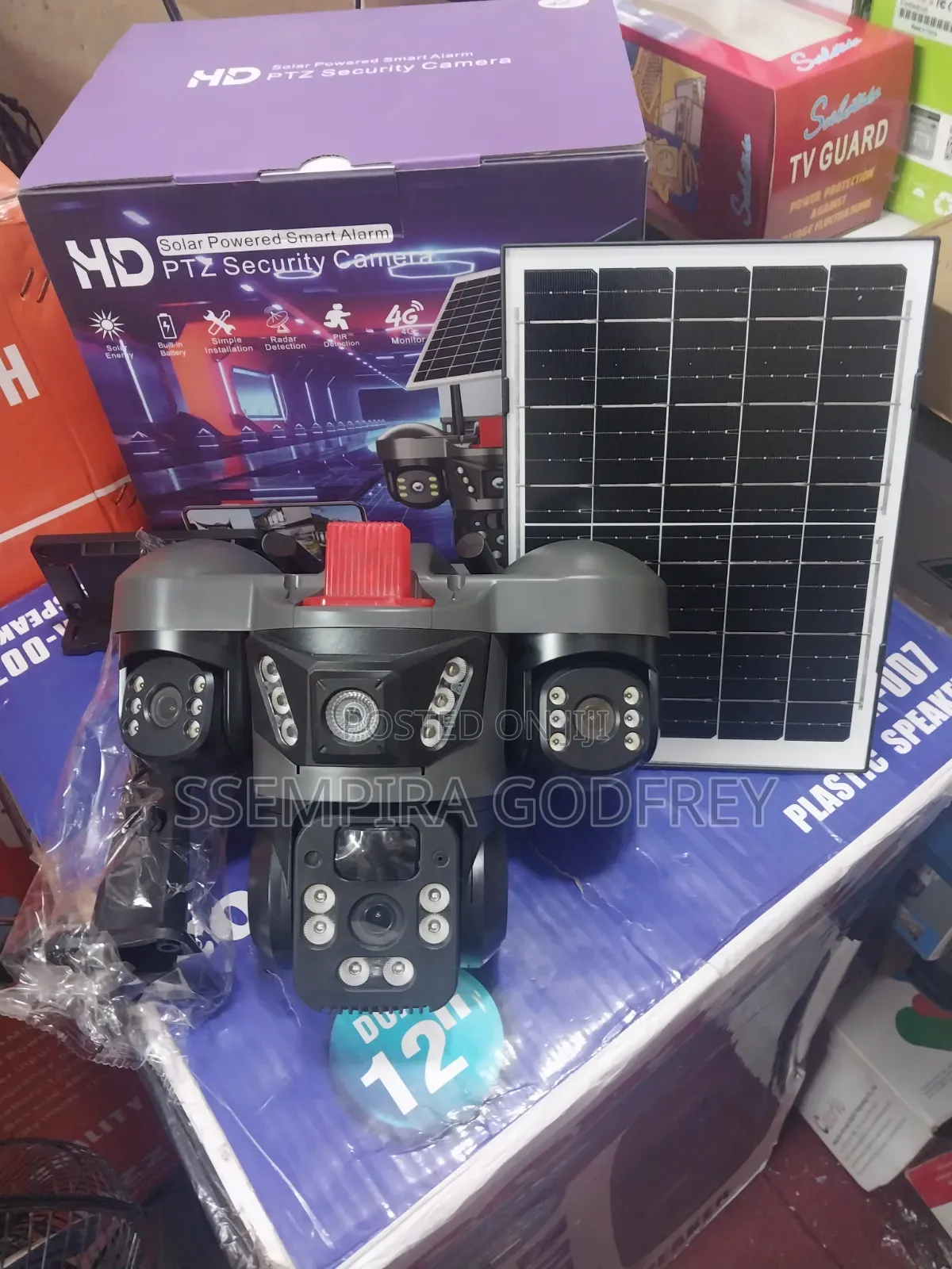 Trimple Lens Solar Security Camera V380 Pro App