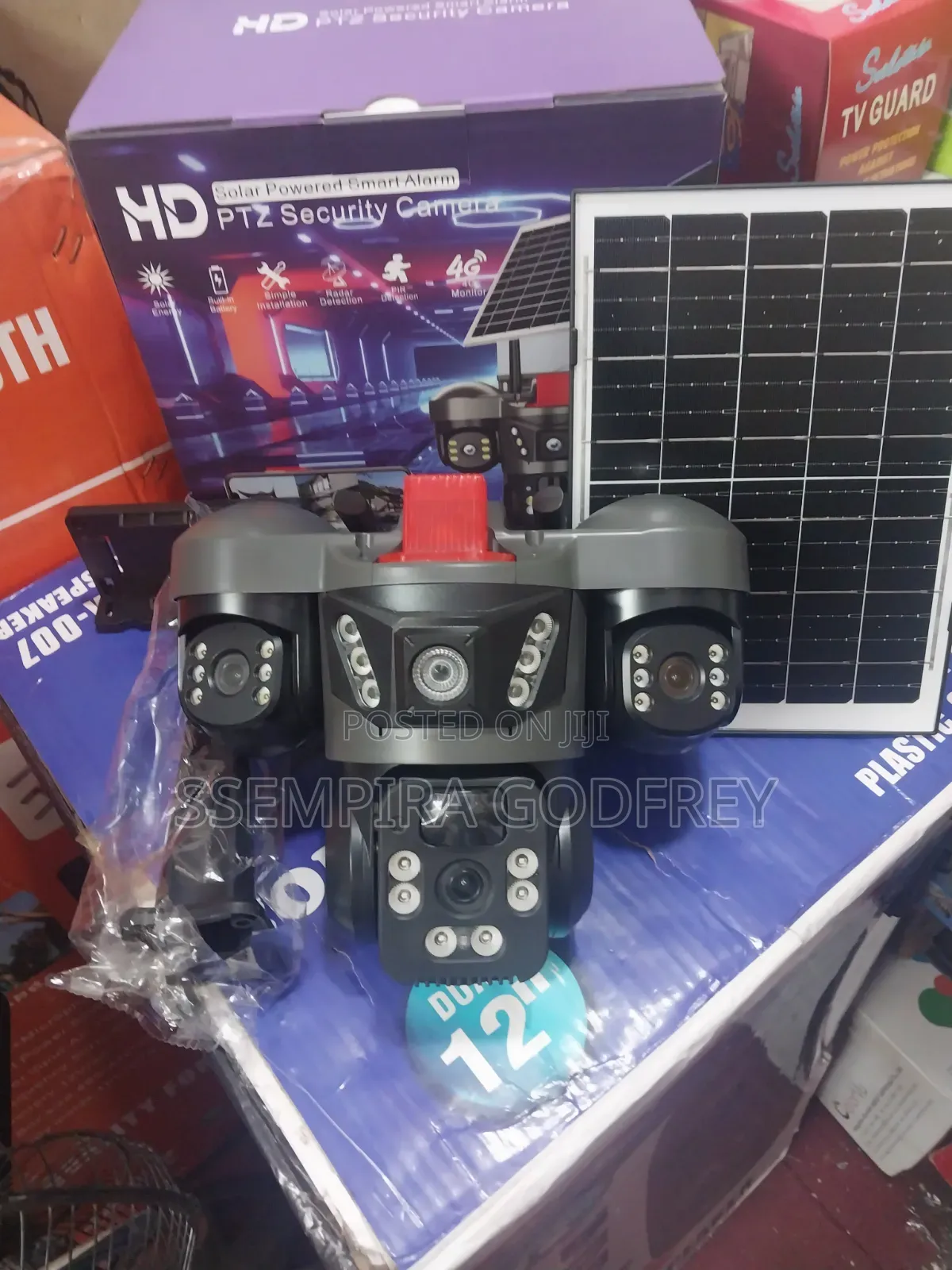 Trimple Lens Solar Security Camera V380 Pro App