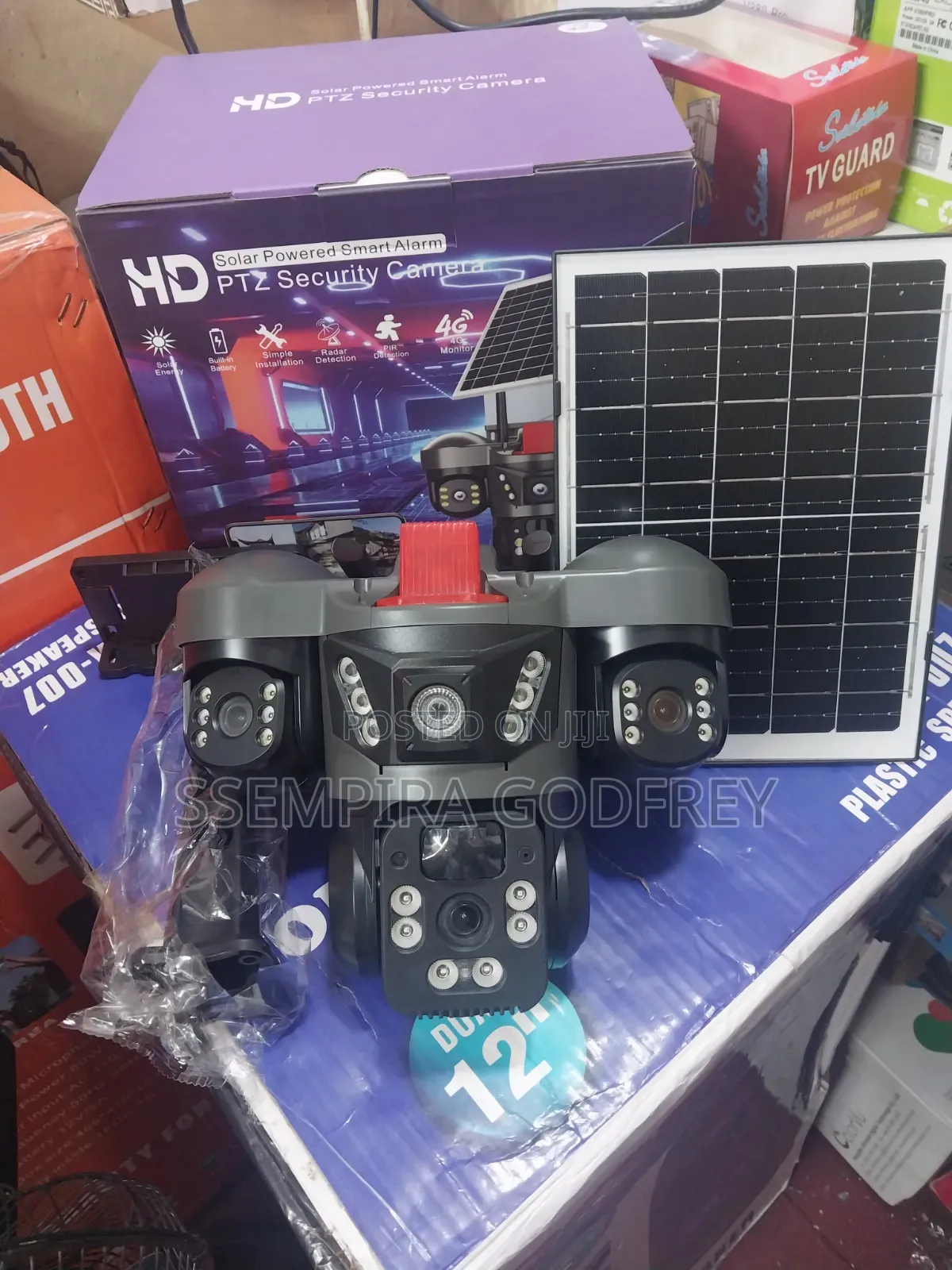Trimple Lens Solar Security Camera V380 Pro App