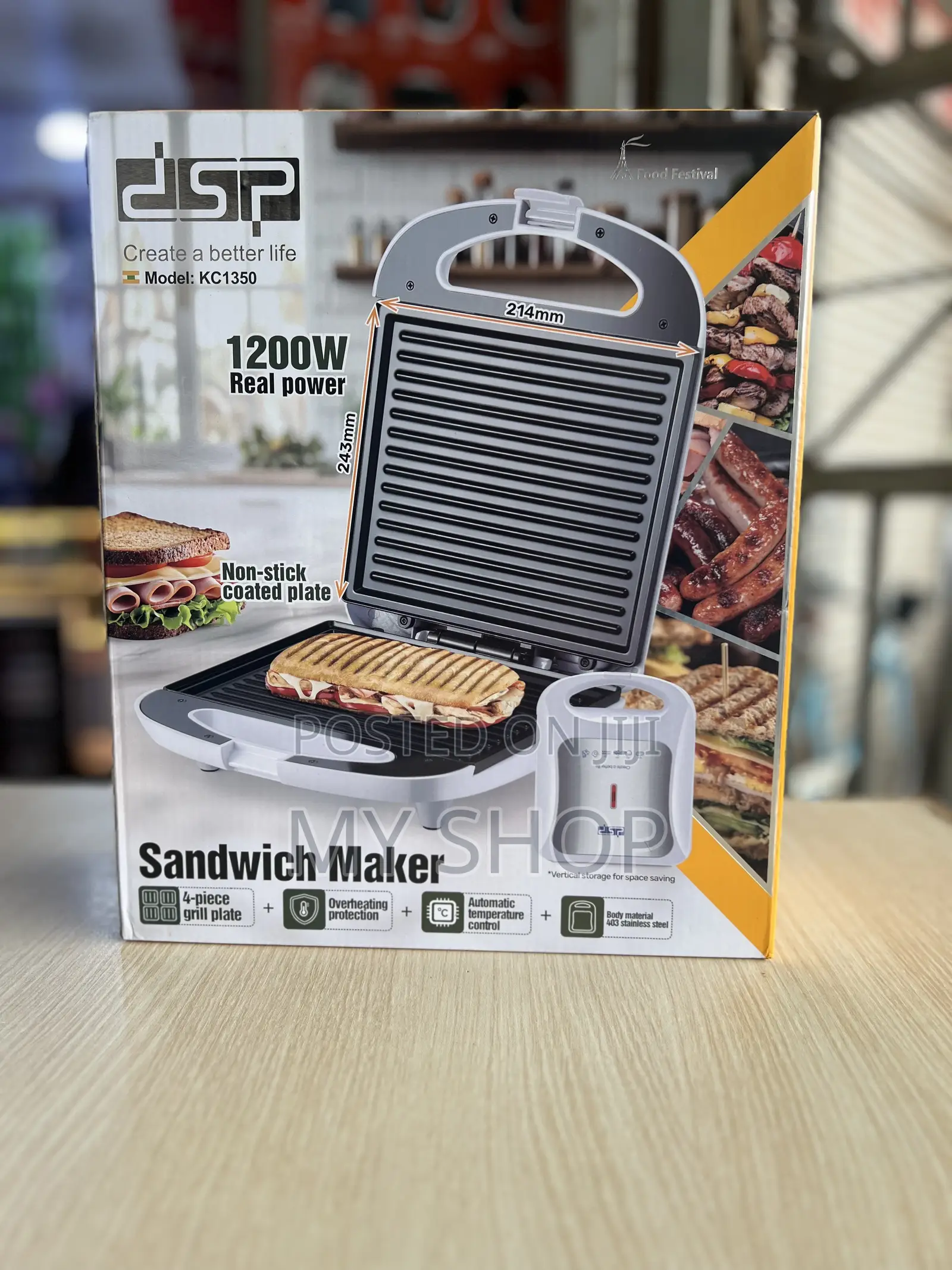 Panini Press Machine - Sandwich Grill