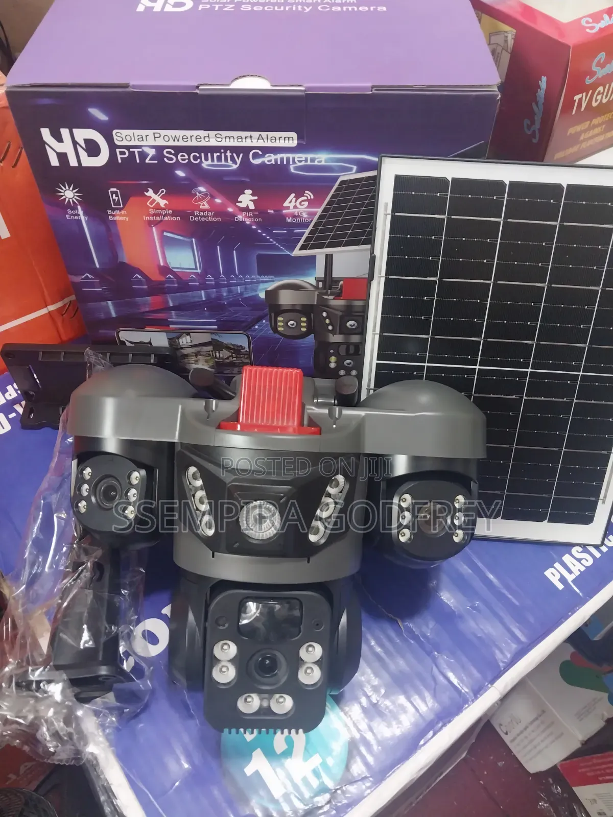Solar Camera 3 Lens Outdoor