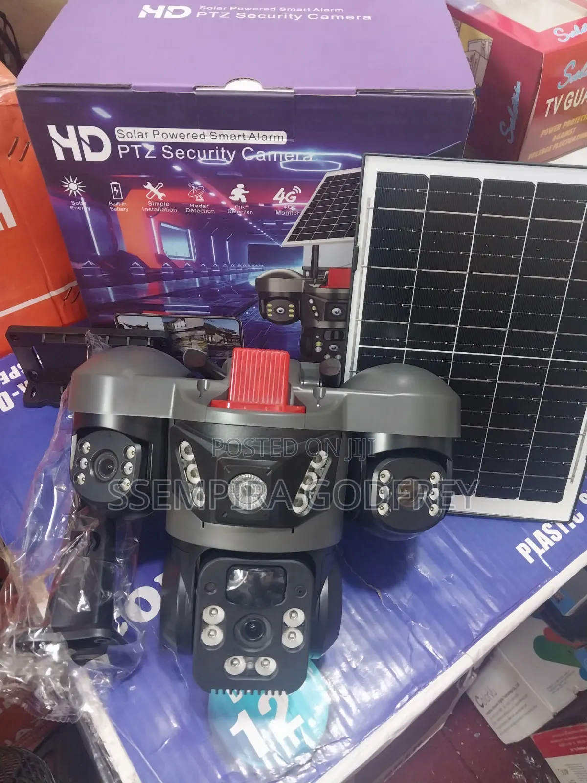 Solar Camera 3 Lens Outdoor