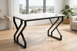 Modern Office Desk 120cm Wooden Top | Study Reading Table