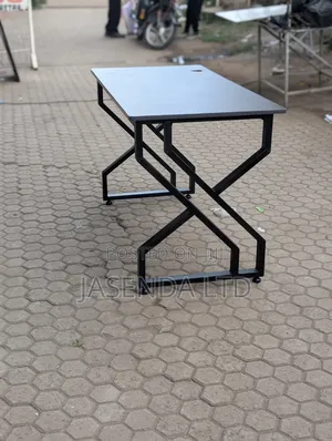 Metallic X-Legs Office Table 120cm | Computer Desk Free Delivery