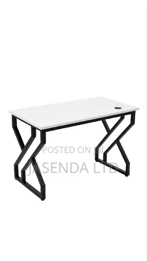 Metallic X-Legs Office Desk 120cm | Study Desk Free Delivery