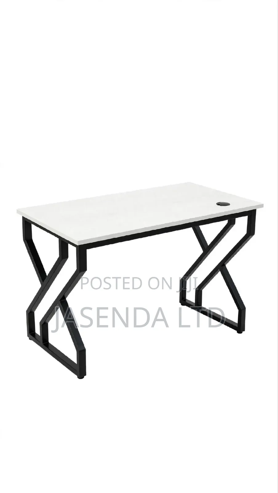 Metallic X-Legs Office Desk 120cm | Study Desk Free Delivery