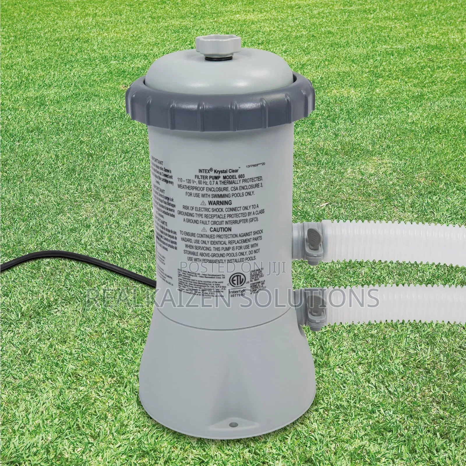 INTEX C530 Krystal Clear Cartridge Filter Pump for Above Ground Pools