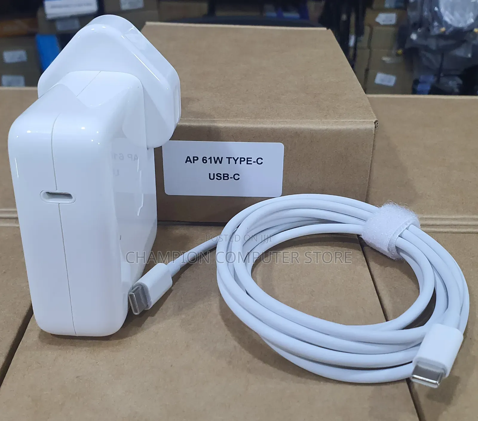 61W USB-C Apple Charger Power Adapter for MacBook Pro/Air 13, 14 Inch